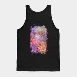 Flower Fairy Double Exposure Fantasy Art Tank Top